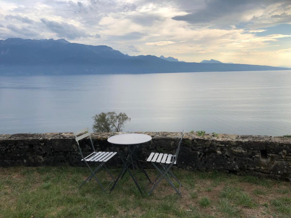 Room With 360° View Overlooking Lake Geneva And Alps Puidoux Exteriör bild