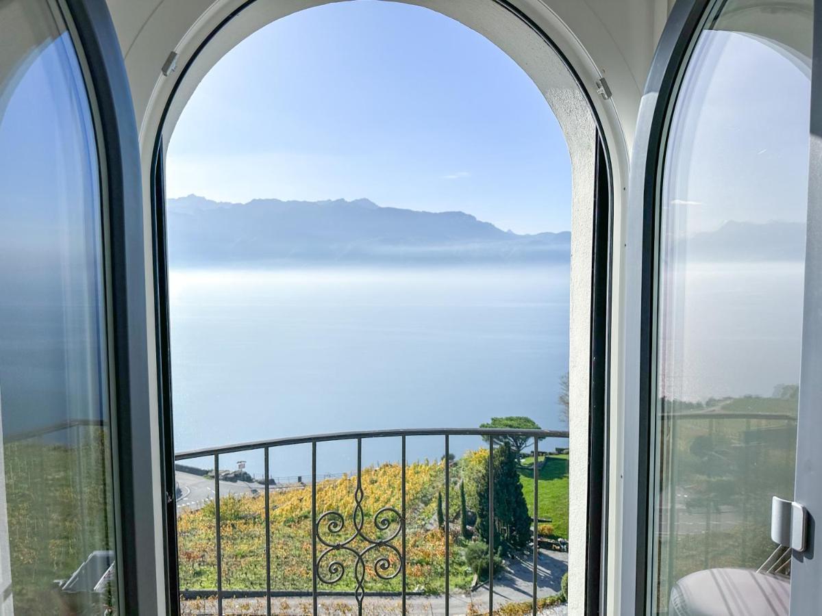 Room With 360° View Overlooking Lake Geneva And Alps Puidoux Exteriör bild