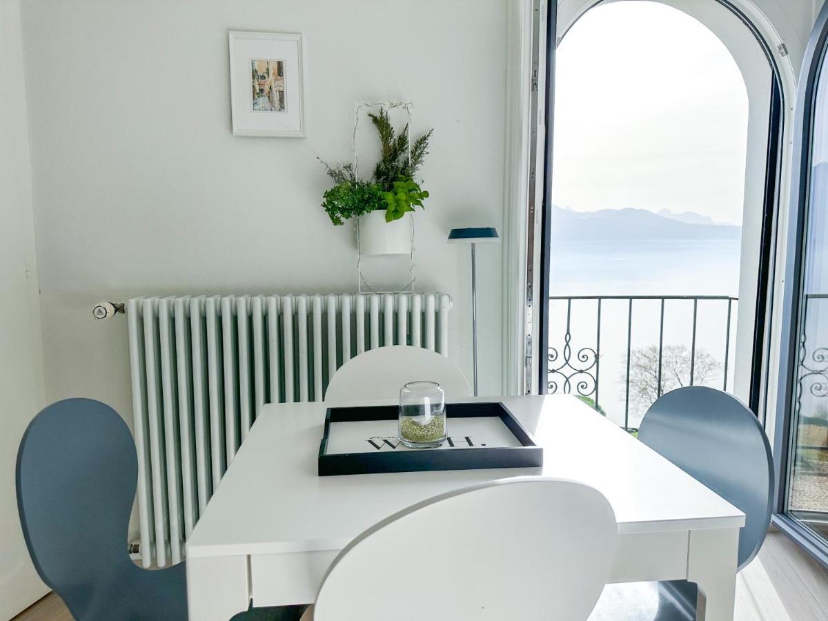 Room With 360° View Overlooking Lake Geneva And Alps Puidoux Exteriör bild