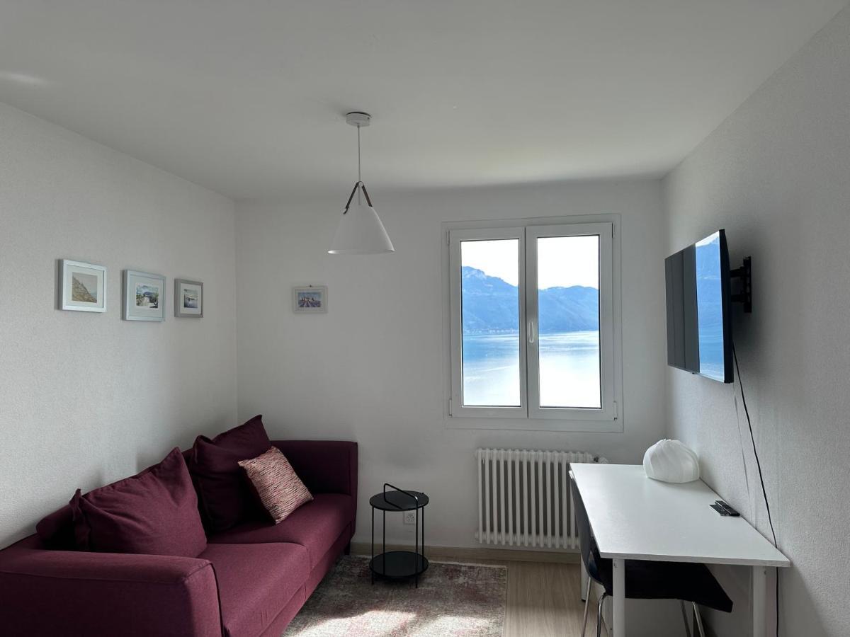 Room With 360° View Overlooking Lake Geneva And Alps Puidoux Exteriör bild